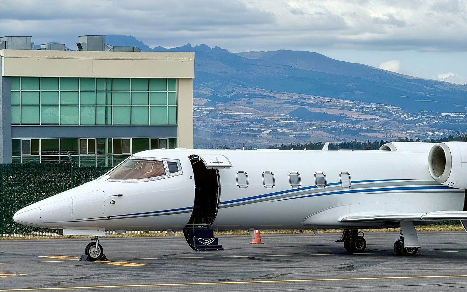 Trans Island Airways Learjet 60 ready for a private charter departure from Nassau