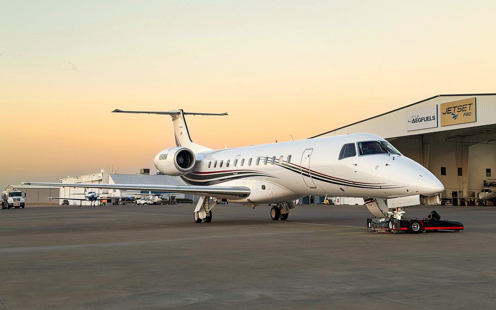 Embraer ERJ-135 on the ramp — Trans Island Airways operates and leases the ERJ family