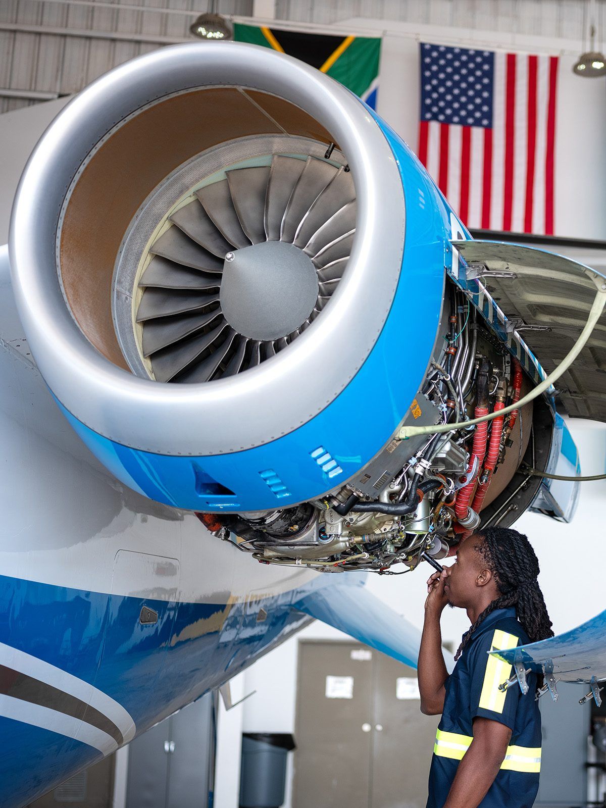 Trans Island Airways line maintenance hangar at Lynden Pindling International Airport, Nassau