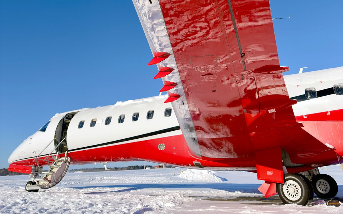 Trans Island Airways Bombardier Challenger ready for boarding